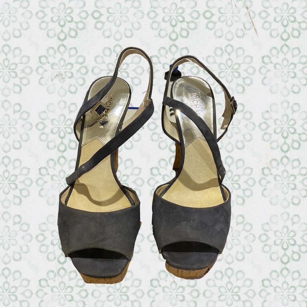 Michael Kors Lucia Suede Platform Sandal